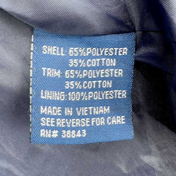 Mackintosh New England Navy Blue Jacket Snap Buttons Pockets Collared Size‎ XL - Picture 5 of 8